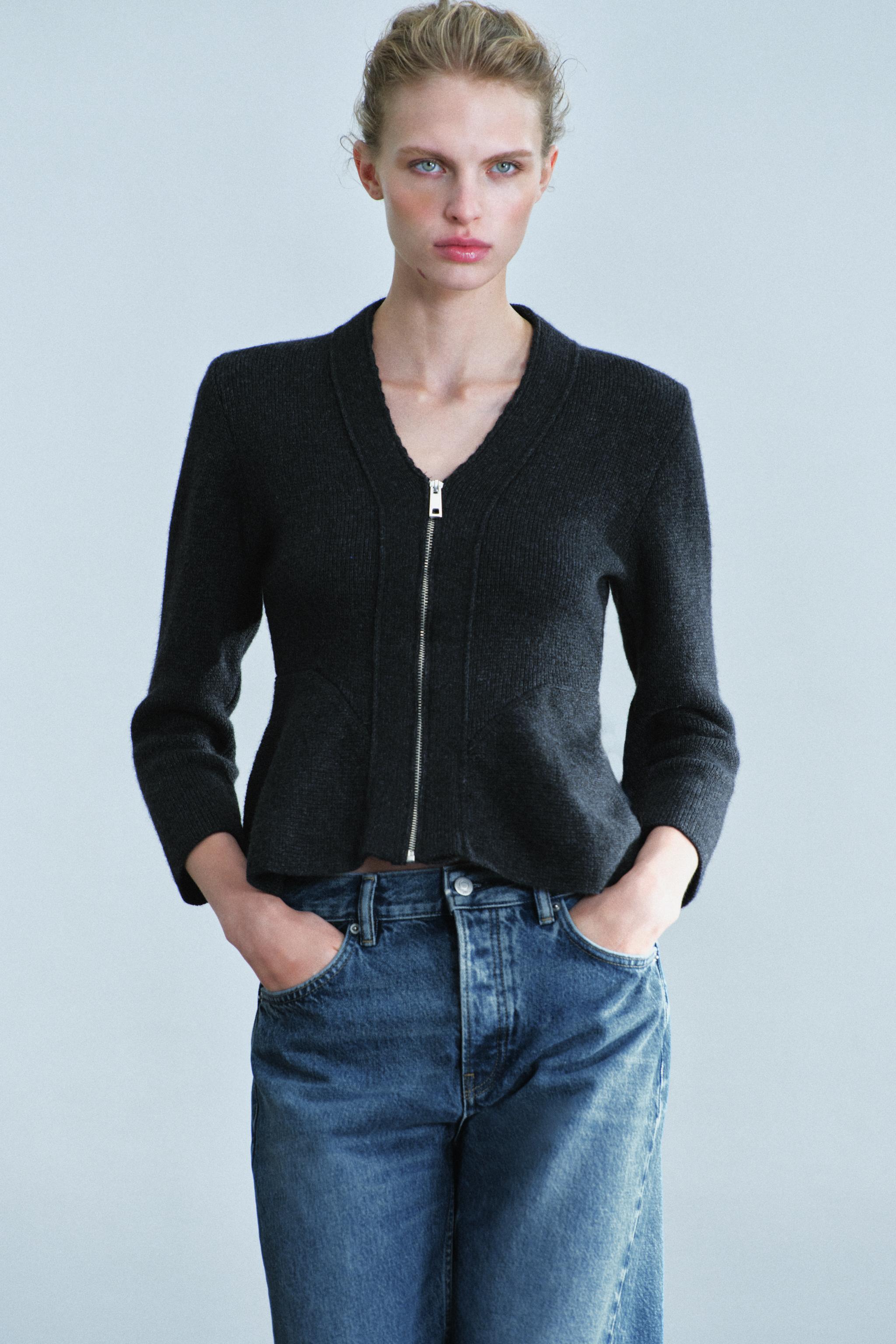WOOL-BLEND PEPLUM JACKET