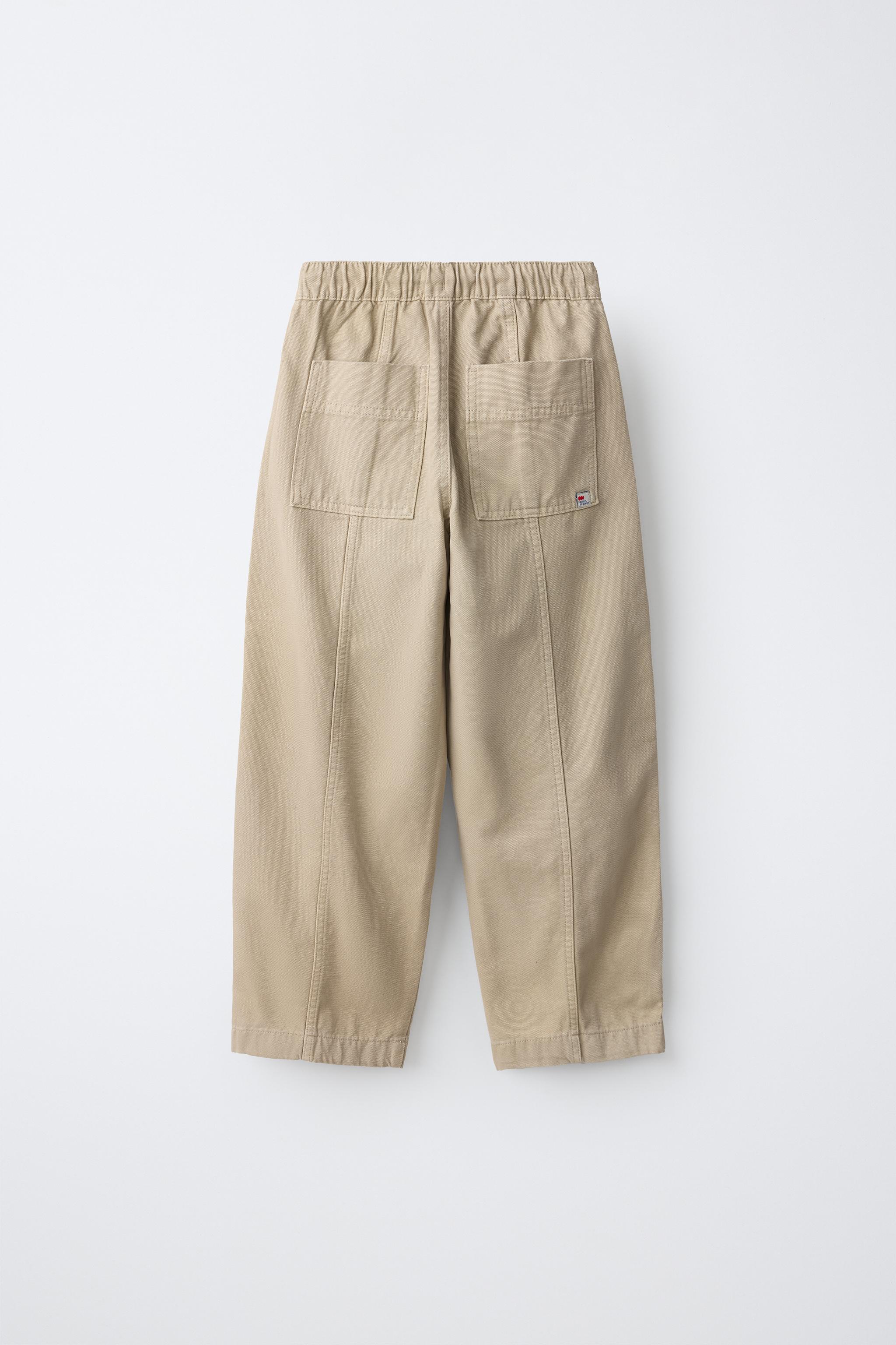 PANTALON BAGGY EN TOILE
