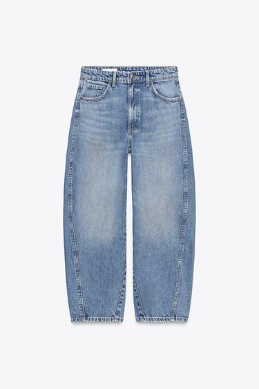 TRF MID-WAIST CARROT JEANS - Blue by Zara - Image 0