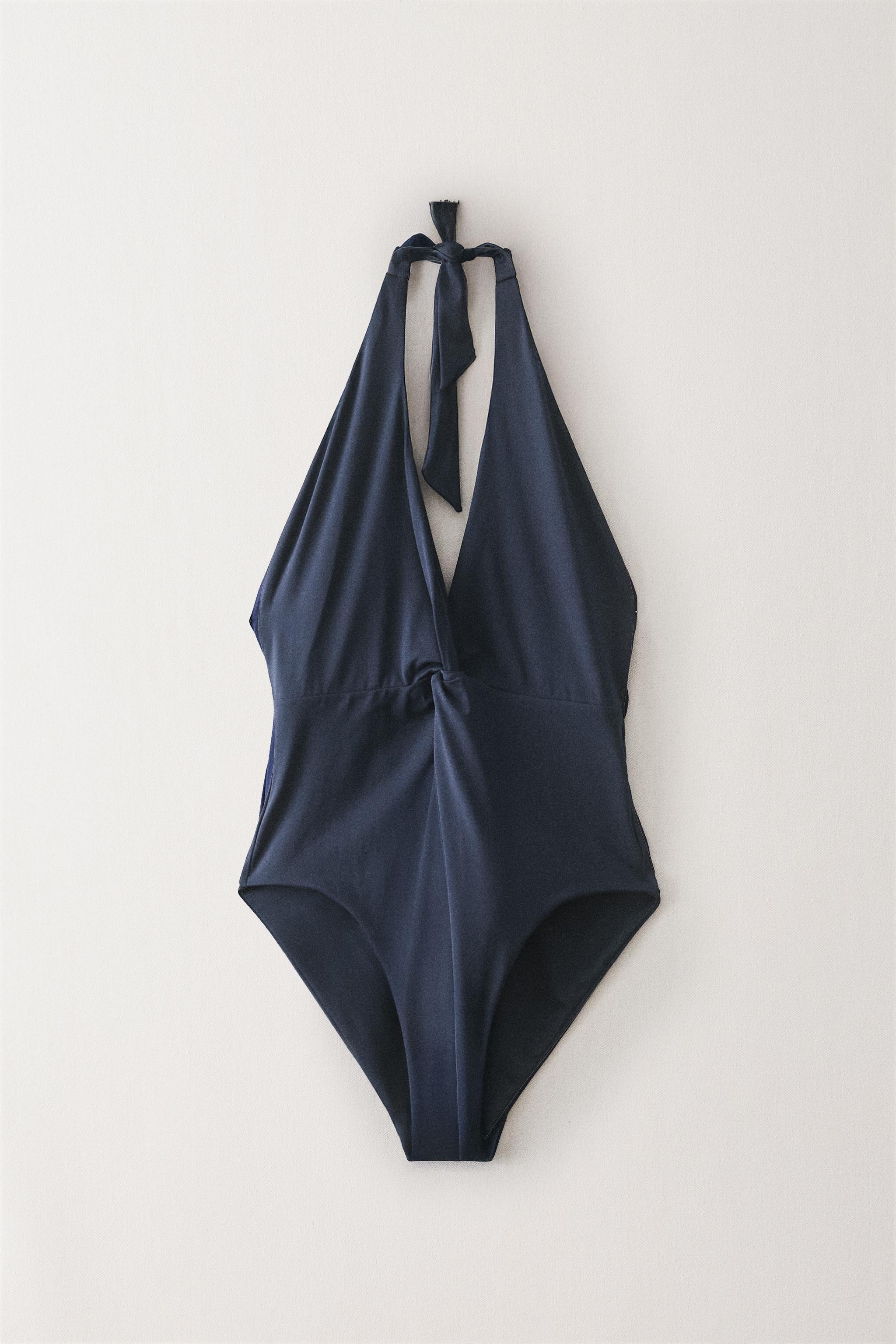 MAILLOT DE BAIN HALTER NŒUD