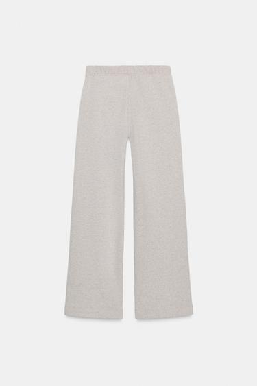PANTALON MOLLETON ÉTIQUETTE - Beige de Zara - Image 3