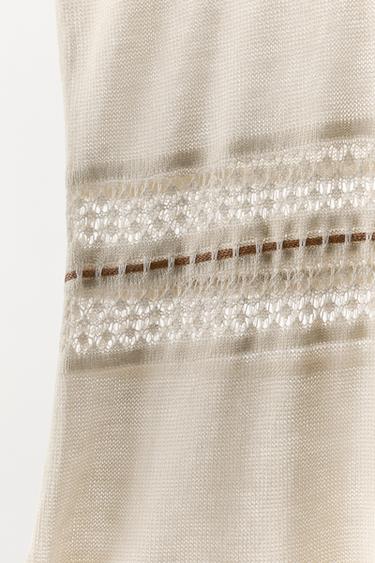 CONTRAST KNIT TOP - Beige by Zara - Image 4
