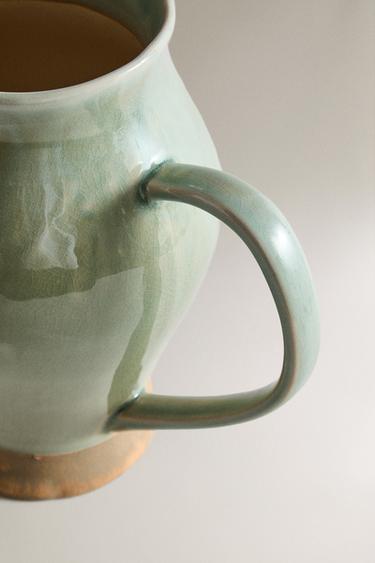GREENISH CERAMIC VASE - Greenish by Zara - Image 2