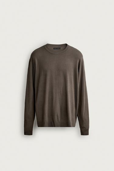 Zara Koyu kahverengi - REGULAR FIT BASIC KAZAK
