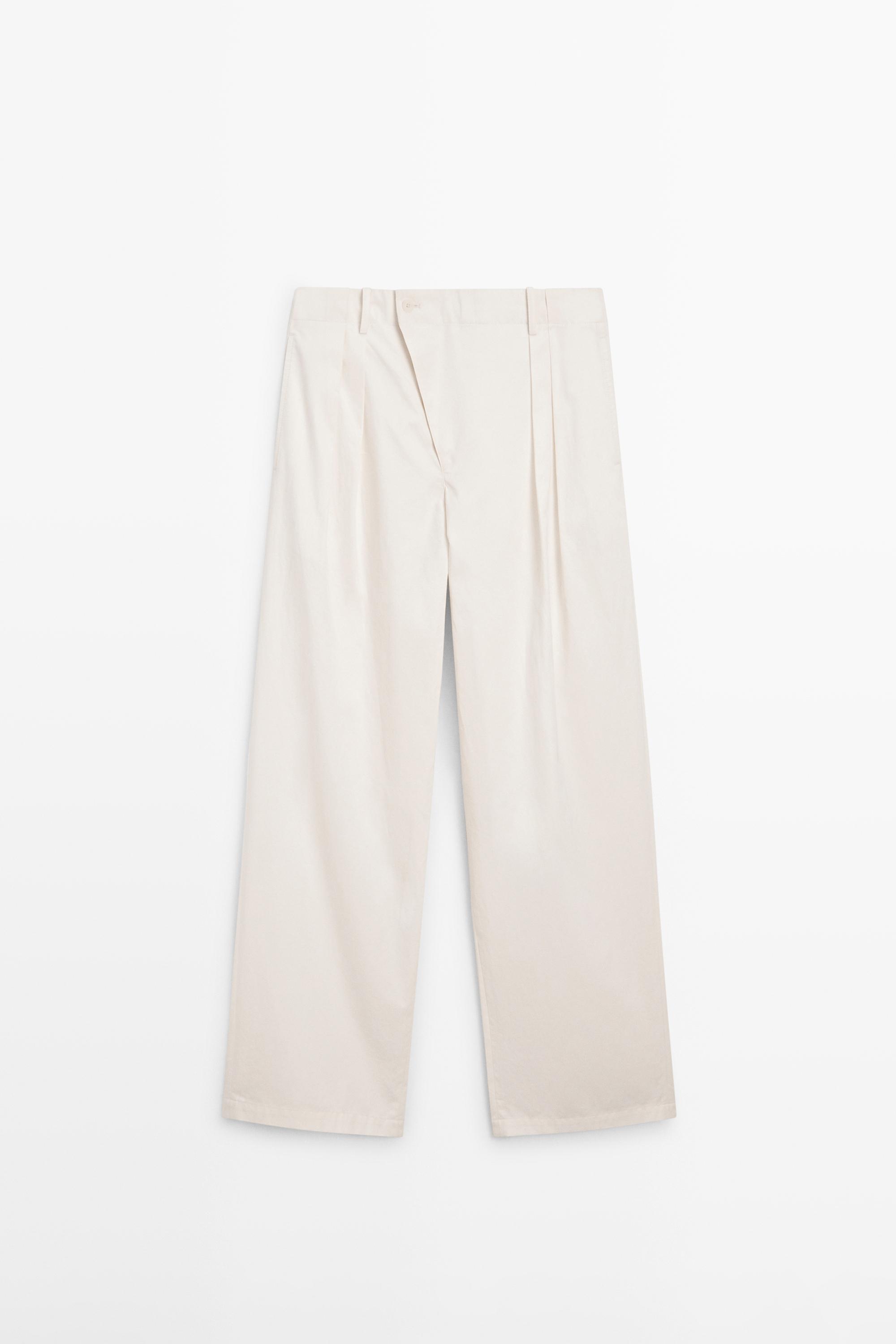 Pleated trousers with crossover fastening - STUDIO