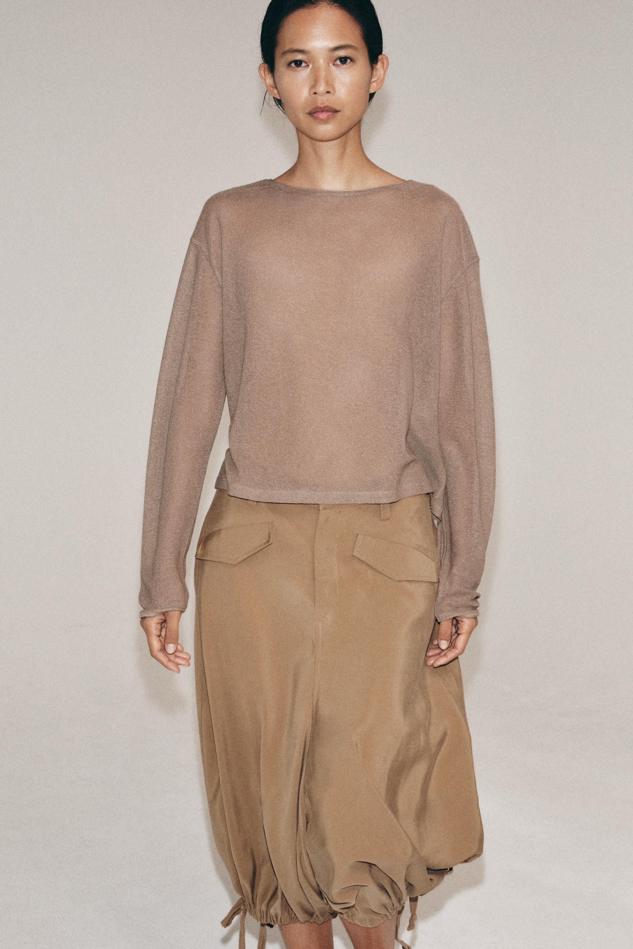 ZARA オープンニットセーター オープンニットセーター - エクリュ | ZARA Japan / 日本