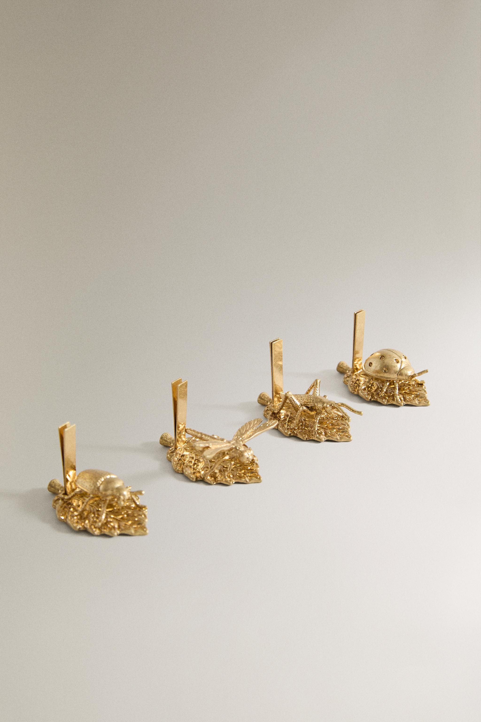 INSECT PLACE CARD SET (SET OF 4) | MARISA BERENSON — Golden