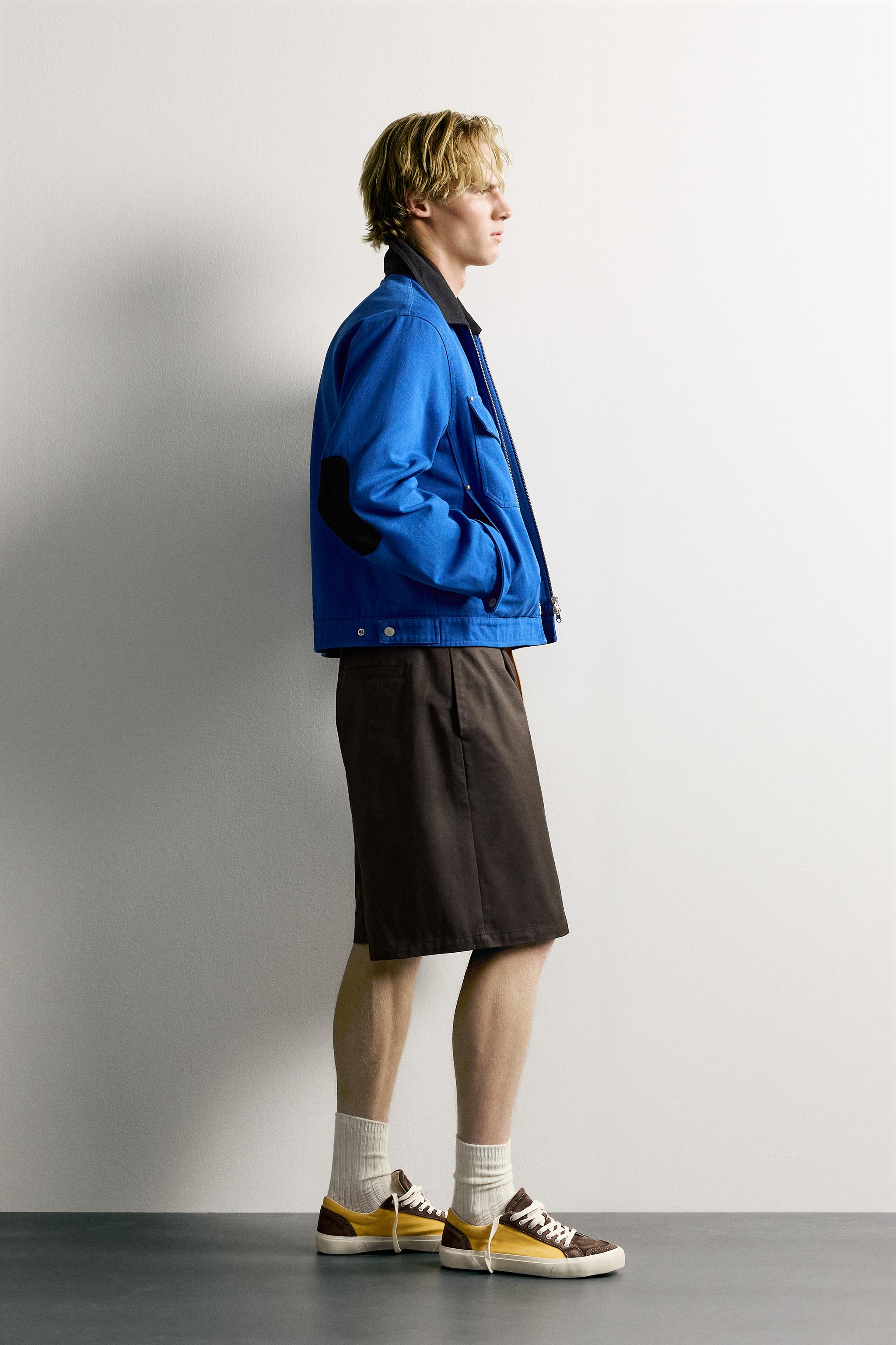 RELAXED FIT PLEATED SHORTS