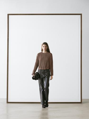 Zara Flowing geometric print blouse - white - Image 0