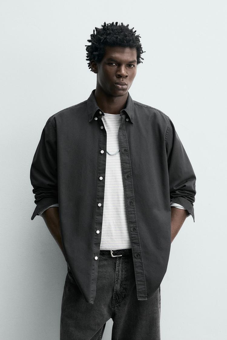 ZARA REGULAR FIT COTTON SHIRT