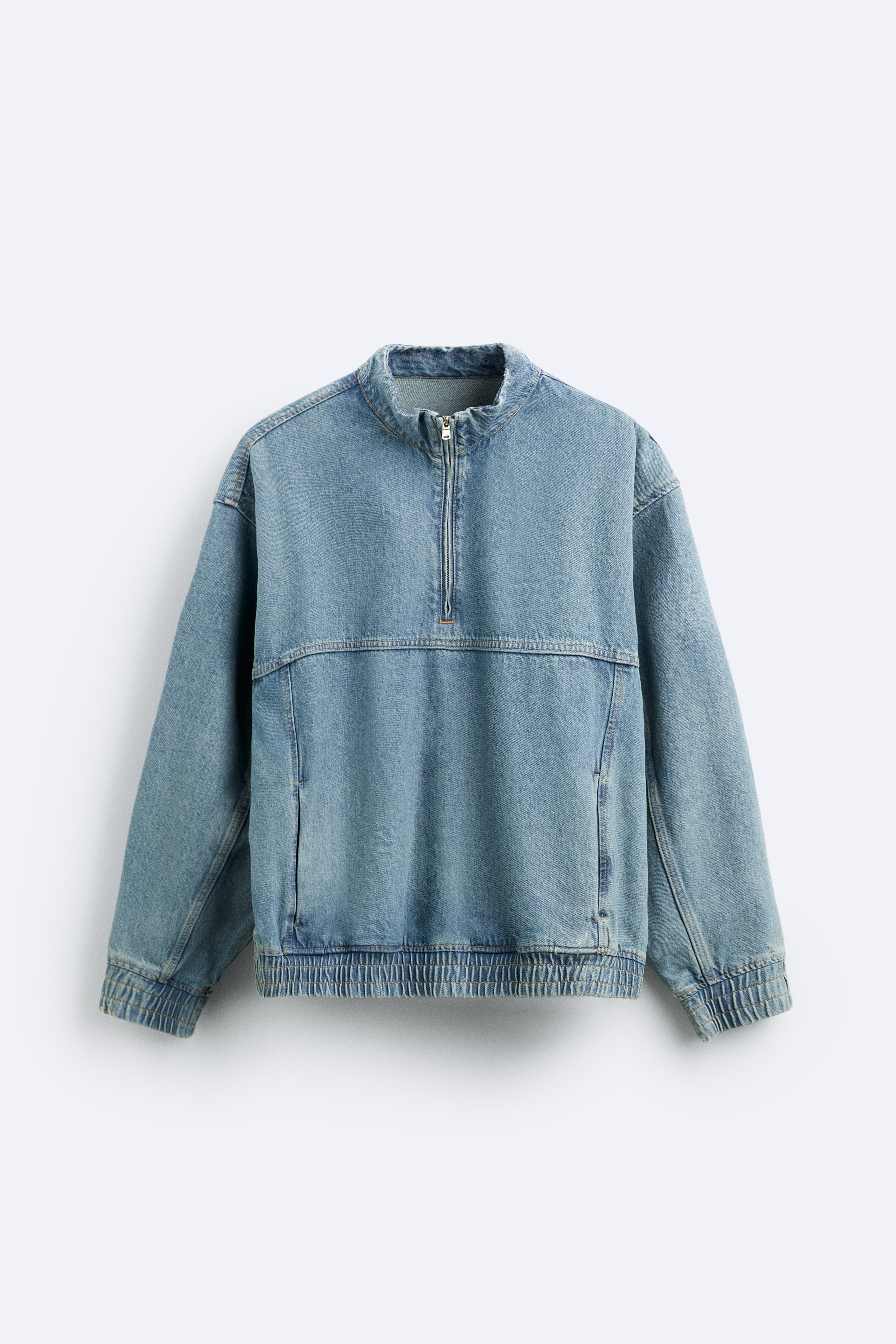 Denim sweatshirt hotsell