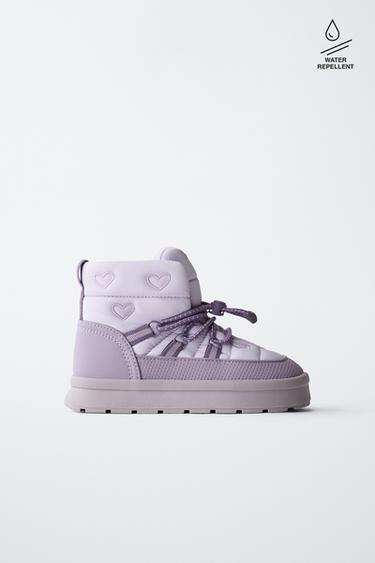 WATER-REPELLENT SNOW BOOTS - Mauve Purple by Zara