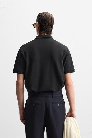 POLO STRUCTURÉ - Noir de Zara - Image 2