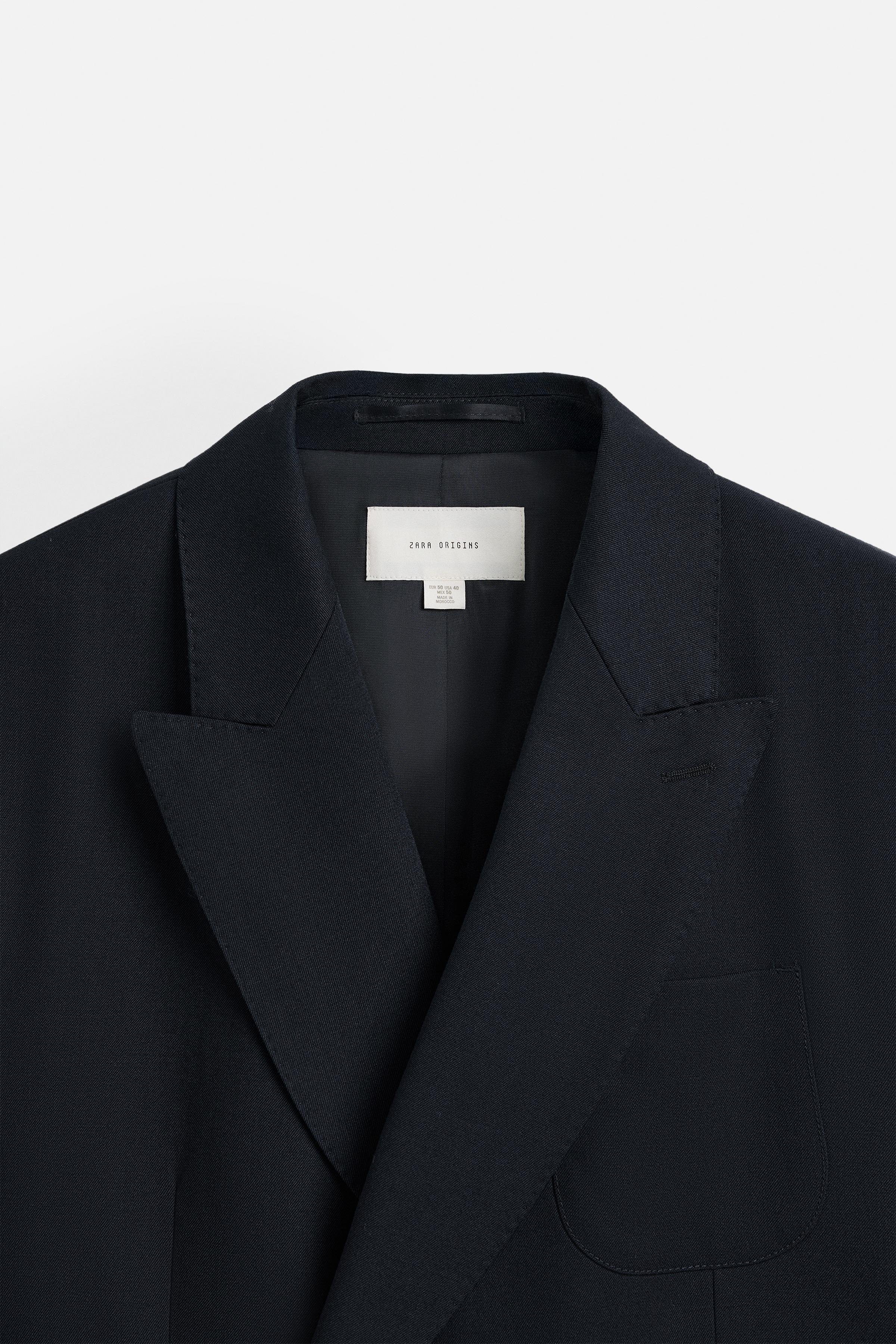 【6点セット】ZARA ネイビー チェック柄 ダブルブレスト スーツ 152cm 6点セット】ZARA ネイビー チェック柄 ダブルブレスト スーツ 152cm