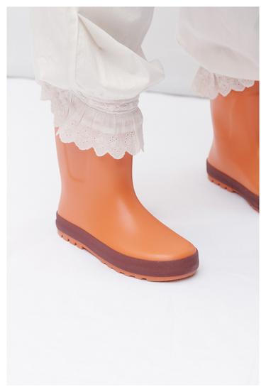 COLOUR BLOCK WELLIES - Orange by Zara