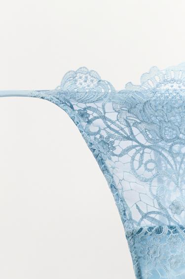 TANGA EN DENTELLE - Bleu clair de Zara - Image 5