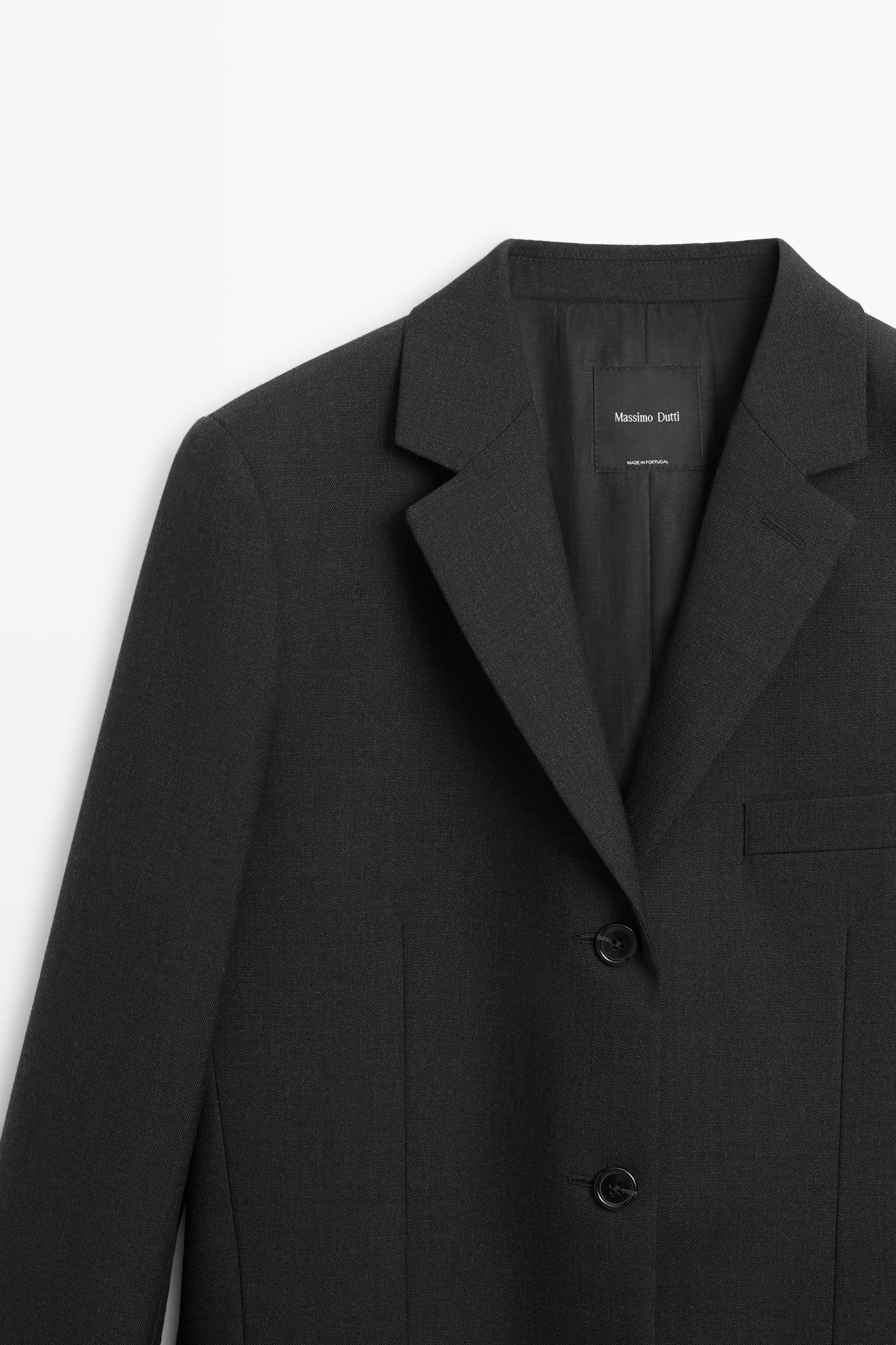 Blazer trois boutons en laine
