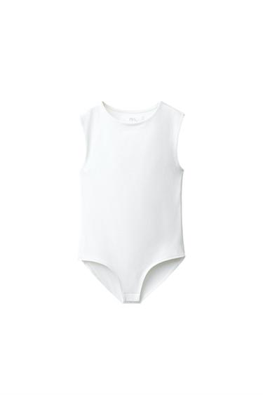 BODY POLIAMIDA CUT OUT - Blanco de Zara