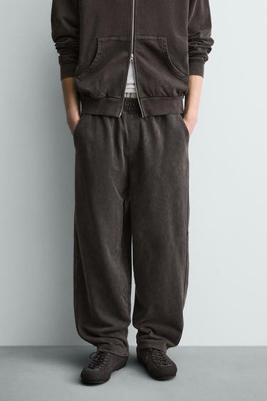 ВАРЕНІ ШТАНИ-ДЖОГЕРИ BALLOON FIT - Темно-коричневий Zara