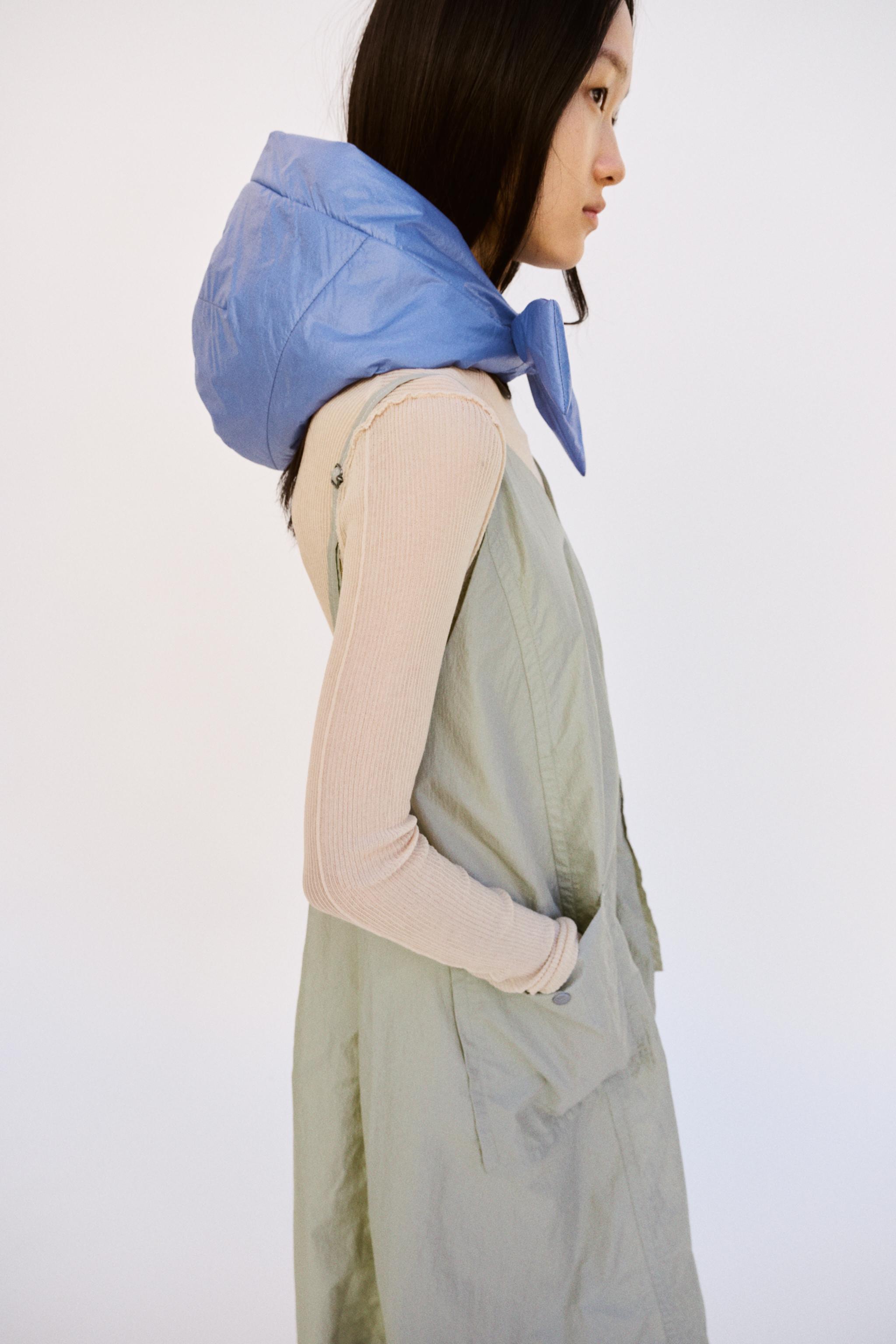 新品入荷 中綿入りフード X AND WANDER® - ブルー | ZARA Japan / 日本 ジャケット・アウター