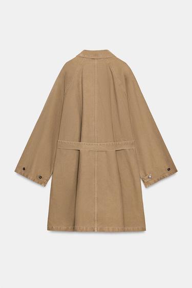 TRENCH LONG OVERSIZE - Marron de Zara - Image 5