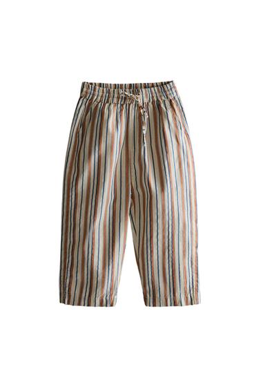 بنطلون شاطئ مخطط للأطفال - تيجا الخاص بـ Zara