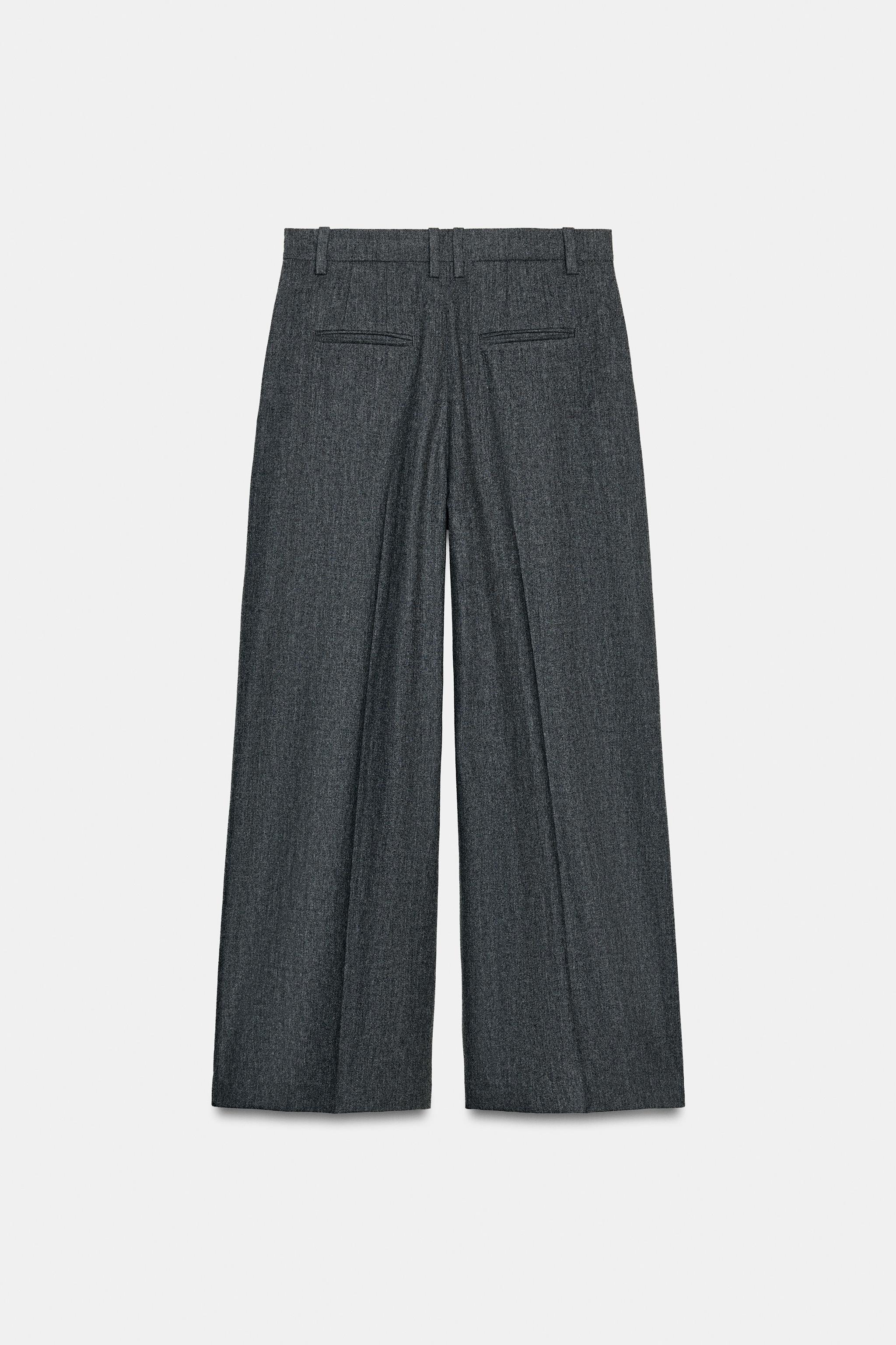 PANTALON WIDE LEG À PINCES ZW COLLECTION
