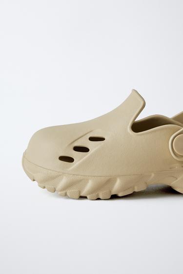 RUBBER CLOGS - Sand Brown by Zara - Image 4