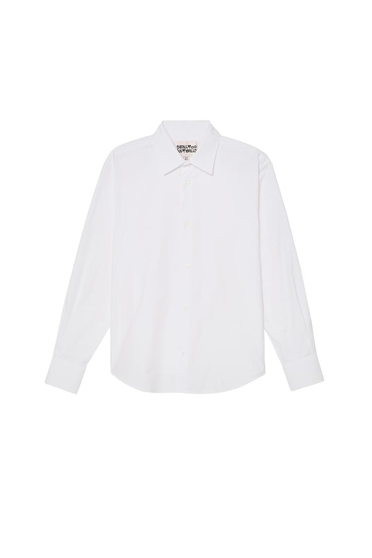 Camisa regular fit popelin algodon