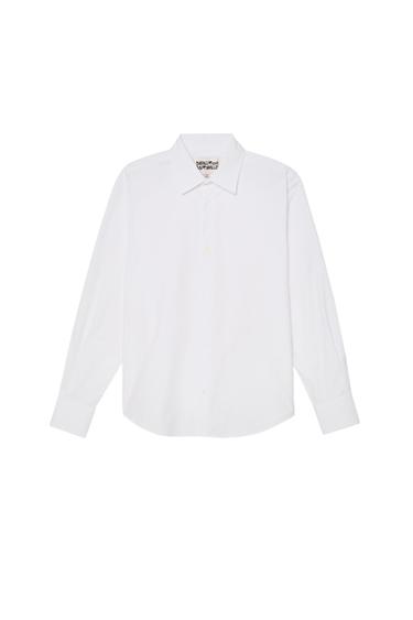 REGULAR FIT COTTON POPLIN SHIRT - White by Zara