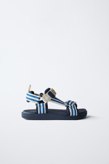 SANDÁLIA DE TIRAS - Azul da Zara