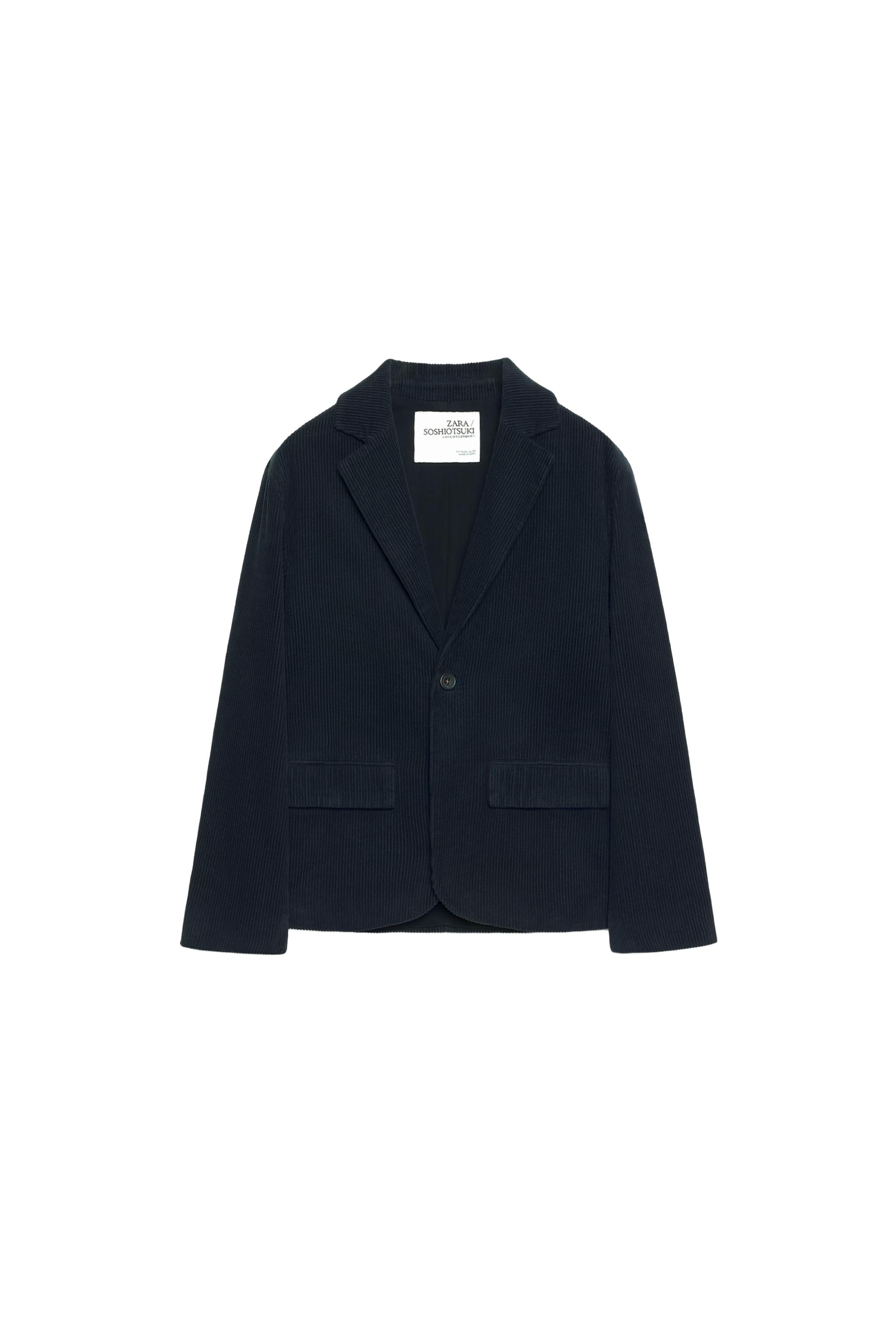 コーデュロイブレザー SOSHIOTSUKI x ZARA - ダークネイビーブルー