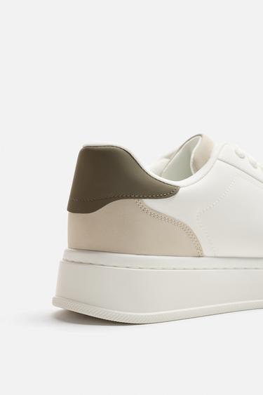 BASKET DÉTAIL TALON - Vert kaki de Zara - Image 2