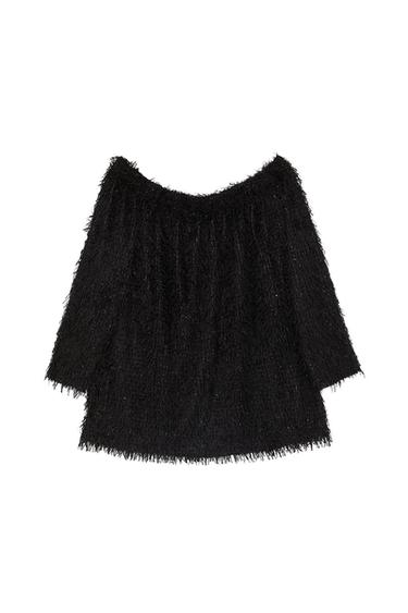 FUZZY SHIMMERY SWEATER