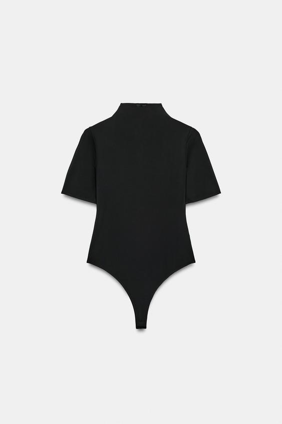 БОДИ С ВЫСОКИМ ВОРОТНИКОМ — ЧЕРНЫЙ от Zara — изображение 0