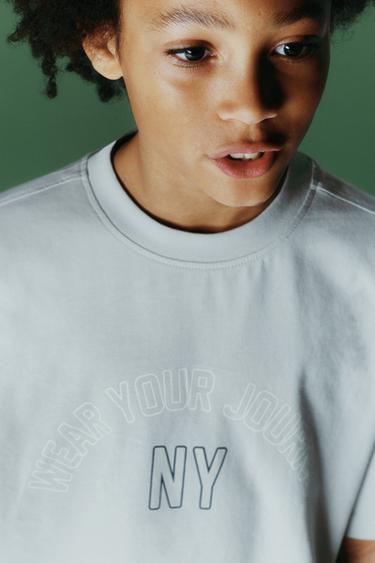 JOGGING SLOGAN T-SHIRT - Mint by Zara