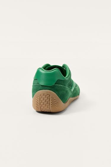 LIMITED EDITION MESH TRAINERS - Green by Zara - Image 2