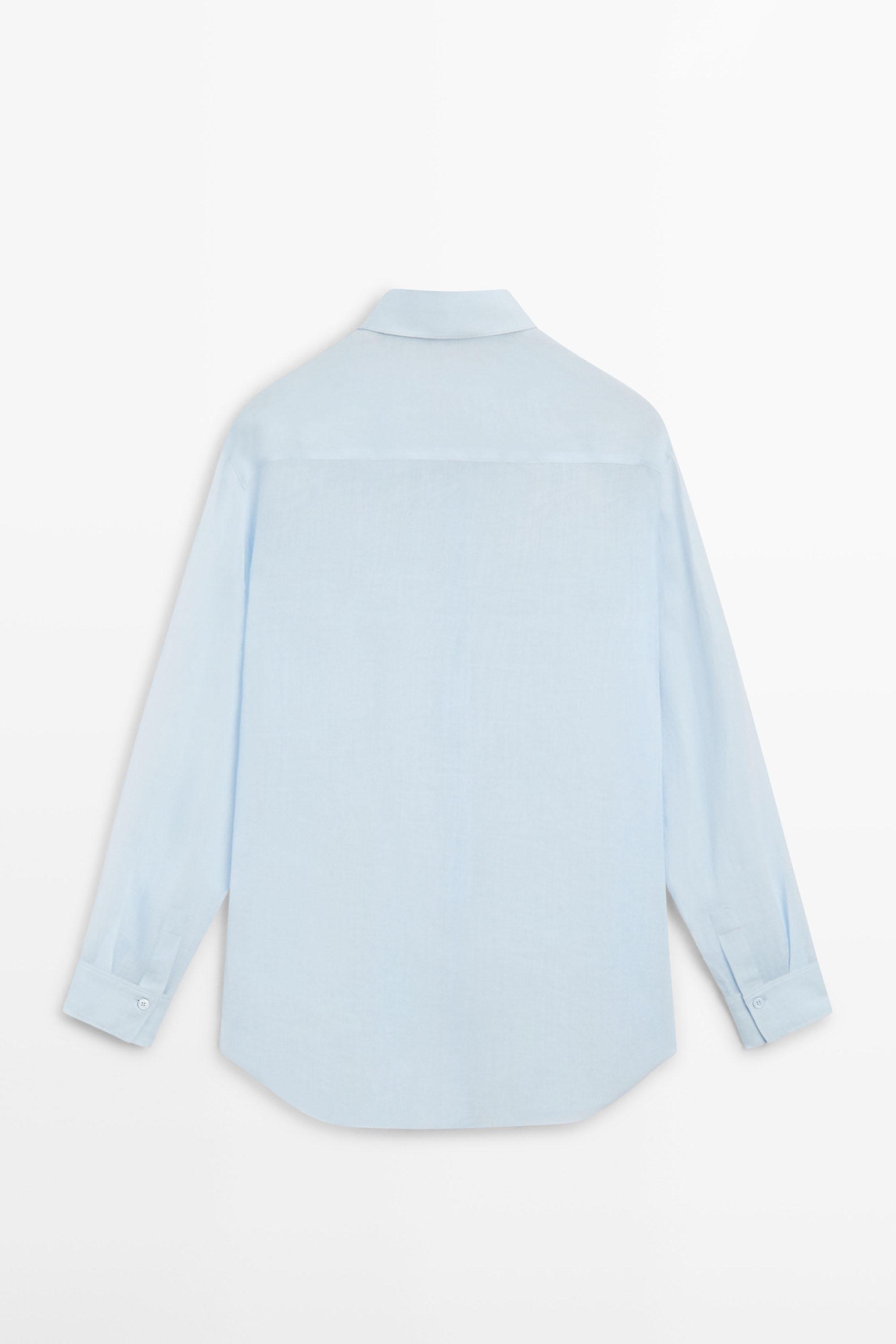Flowing shirt with collar