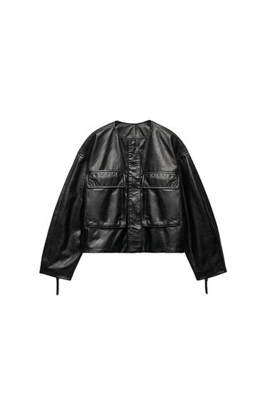 LEATHER JACKET ZW COLLECTION