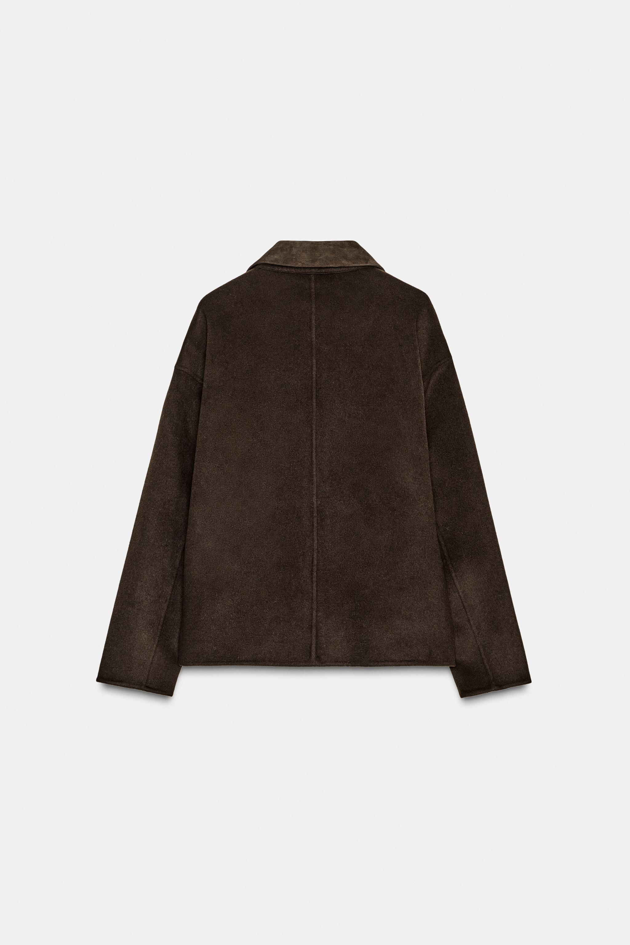 ZW COLLECTION ウール混ジャケット - ブラウン | ZARA Japan / 日本