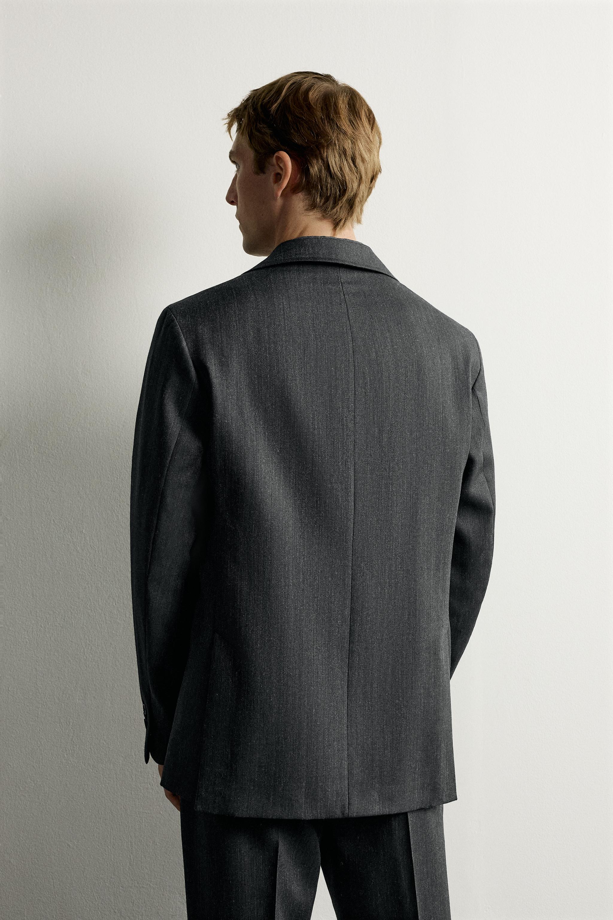 100% WOOL REGULAR-FIT SUIT BLAZER