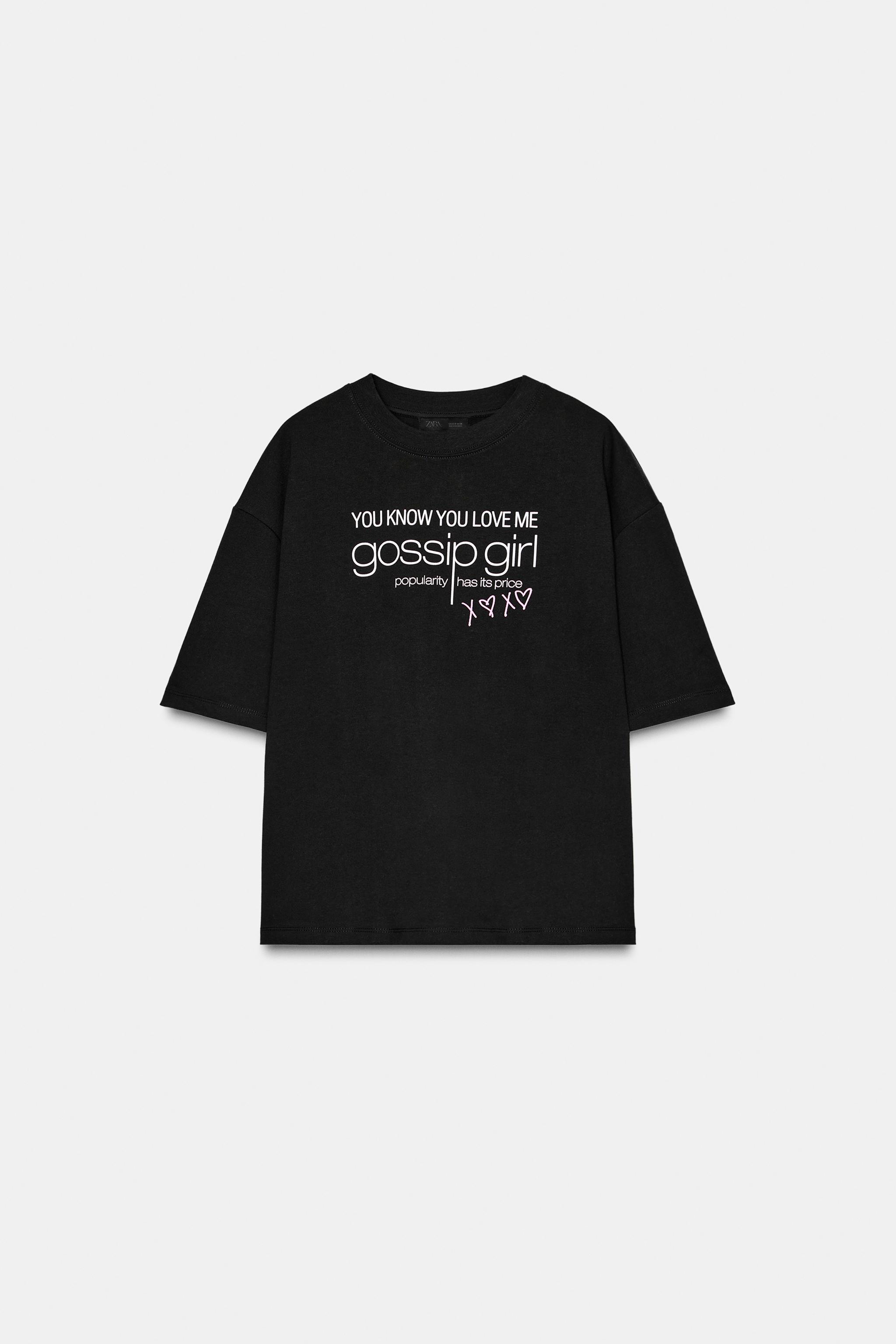 GOSSIP GIRL™ ショートスリーブTシャツ - ブラック | ZARA Japan / 日本