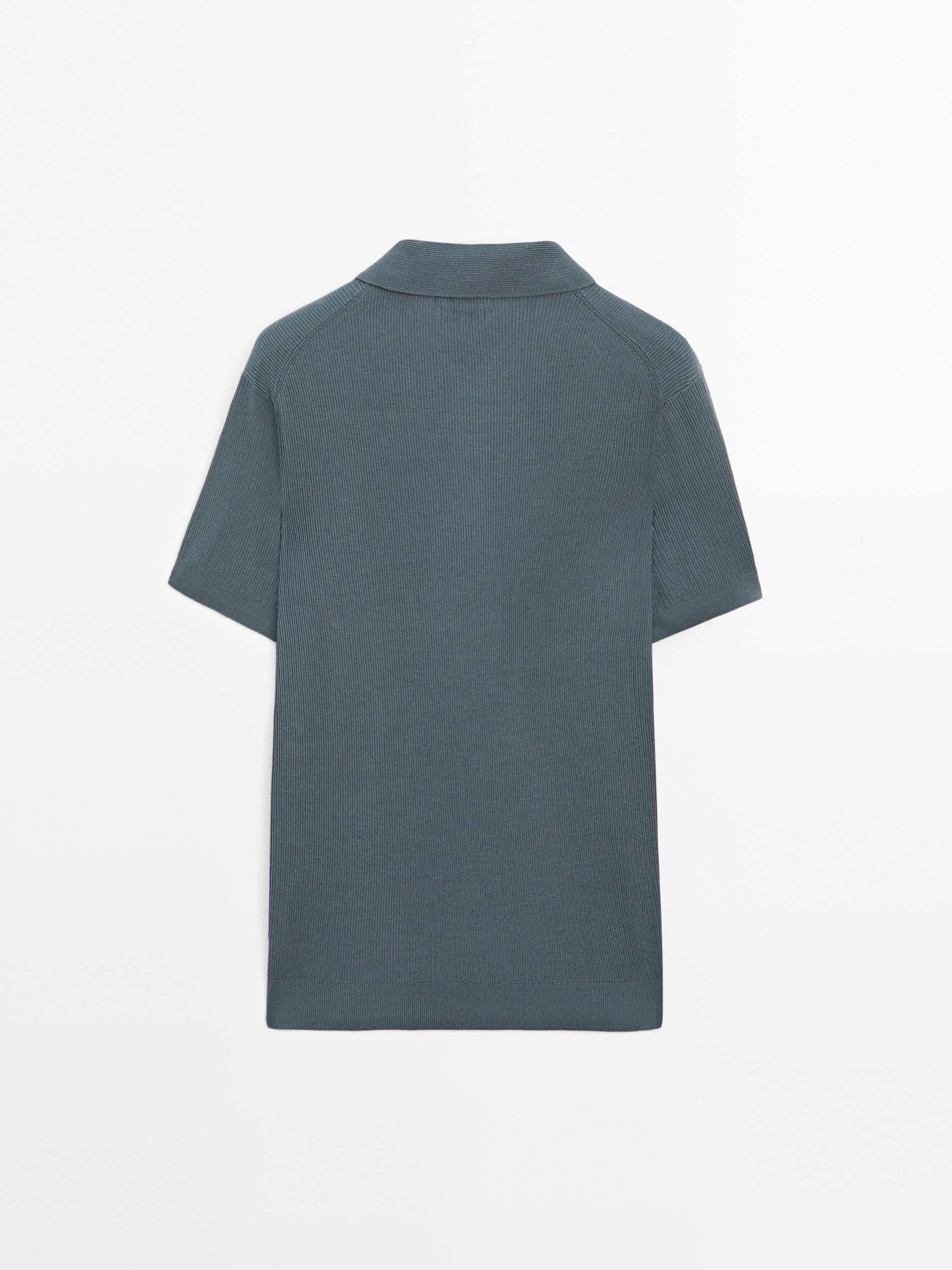 100% cotton knit polo shirt