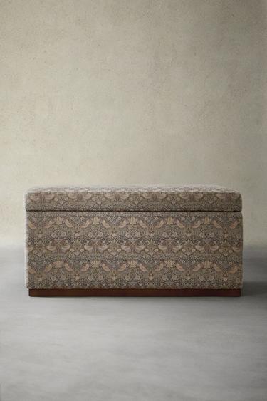 MORRIS & CO. BENCH WITH COTTON AND LINEN COVER - Green by Zara - Image 5