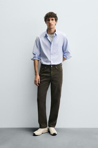 REGULAR FIT STRIPED SHIRT - striped by Zara