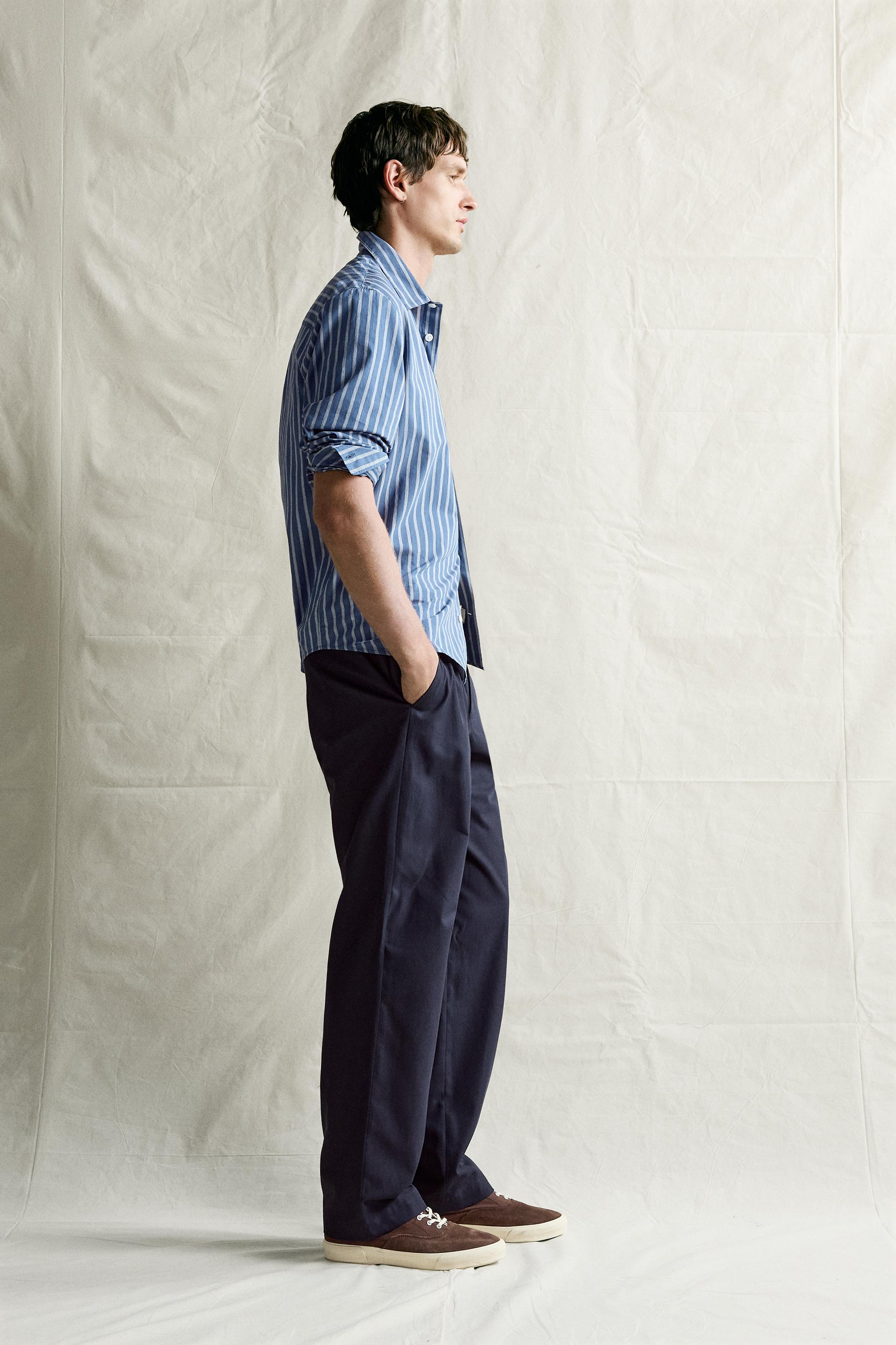 Мужские брюки Zara COMFORT RELAXED FIT PANTS — фото 4