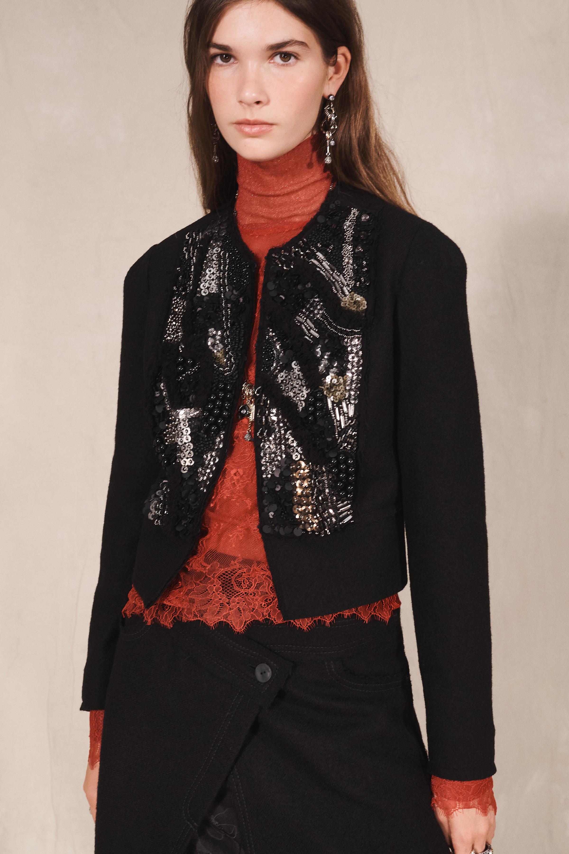 LIMITED EDITION 100% WOOL BEADED JACKET