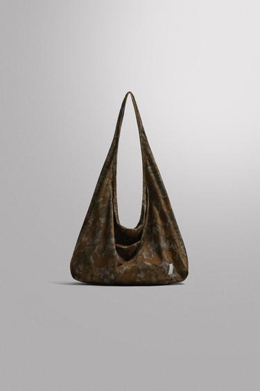 NYLON TOTE BAG - Brown by Zara
