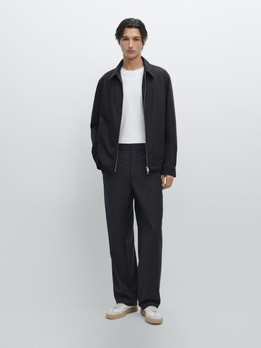 Zara Lightweight water-repellent jacket - Navy blue - Image 0