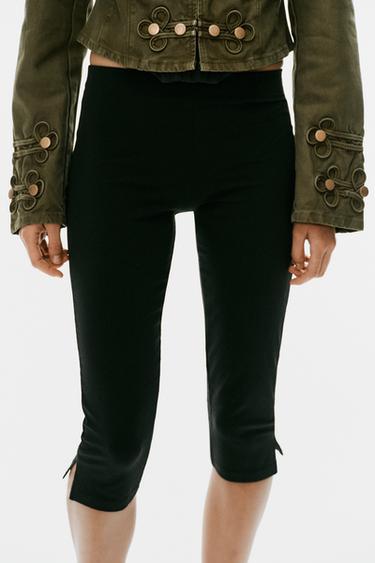 PANTALÓN CAPRI STRETCH - Negro de Zara